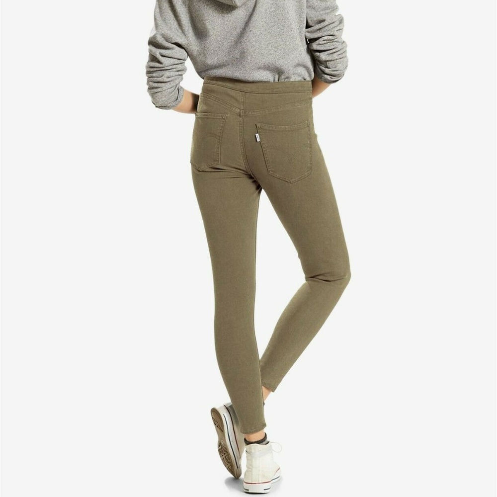 Levi's Olive Green Stretch Super Skinny Jeans